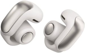Bose Ultra Open Earbuds with OpenAudio Technology, Open Ear Wireless Earbuds, Bluetooth v5.3 Connectivity, Up to 48 Hours of Battery Life, IPX4 Rated Protection, White Smoke | 881046-0020