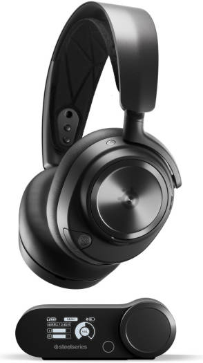 SteelSeries Arctis Nova Pro Wireless P Multi-System Gaming Headset, Premium Hi-Fi Drivers, ANC, Infinity Power System, Stealth Retractable Mic - PC, PS5/PS4, Switch, Mobile, Black | 61522