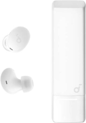 soundcore A30i by Anker, Noise Cancelling Earbuds, Lipstick-Shaped Stylish Design, Tiny, Lightweight Comfort, Smart Noise Cancelling, 24H Playtime, IP54, Wireless Earbuds, Bluetooth 5.4, White | A3958