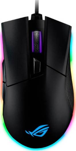 Asus ROG P504 Gladius II Origin Ergonomic Wired Optical Gaming Mouse optimized for FPS, featuring Aura Sync | 90MP00U1-B0UA00