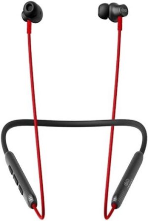 Engage Neck Band E54S Bluetooth Headset, Single Mic ENC, 50ms Low Latency, Bluetooth 5.3 Connectivity, USB Type-C Interface, Black / Red | E54S