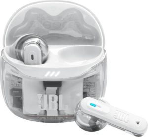 JBL TUNE FLEX 2 True Wireless Adaptive noise cancelling with Smart Ambient, Up to 48 hours total playback, IP54 dust and water resistant, JBLTFLEX2GWHT, White
