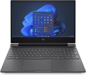 HP Victus 15-fb1002ne Gaming Laptop, 15.6" FHD IPS Display, Ryzen 5 7535HS, 8GB RAM, 512GB SSD, GeForce RTX 2050 4GB GPU, ENG-ARB K/B, Windows 11, Mica Silver | 8L9N8EA