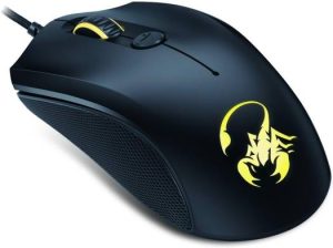 Genius GX M6-400 Scorpion Laser Wired Mouse, 4 Buttons, 800 - 5000 DPI Resolution, Optical Resolution, 6500 fps Frame Rate, 30 Gs Acceleration, 130 IPS Velocity, Black | 31040062101