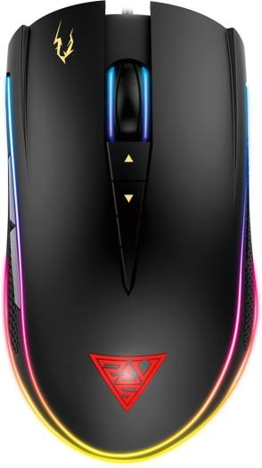 Gamdias Zeus P2 Gaming Mouse, 8 Smart Keys, Up to 16000 Dpi Settings, Advanced Gaming Optical Sensor, 1000 Hz Polling Rate, 1.8m Cable Length, RGB 16.8 Million Color, Black | GD-ZEUS-P2